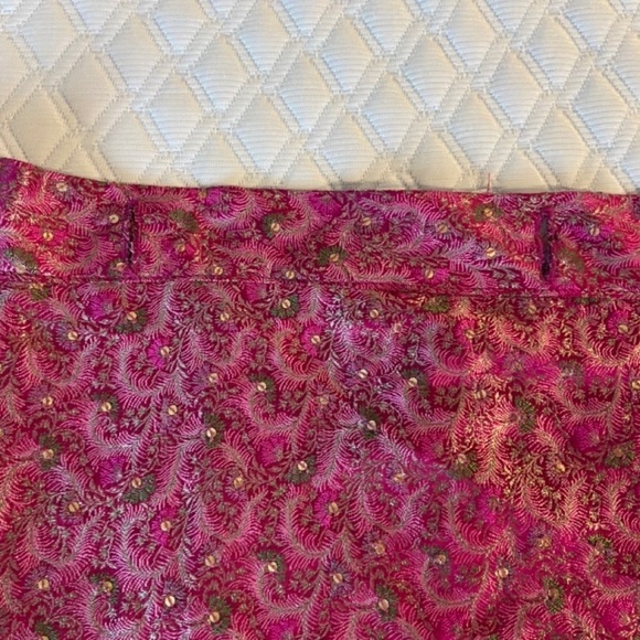 Indian Sari Silk Hand Beaded Wrap Around Skirt. OS EUC Quality Workmanship PINK! - Picture 7 of 16